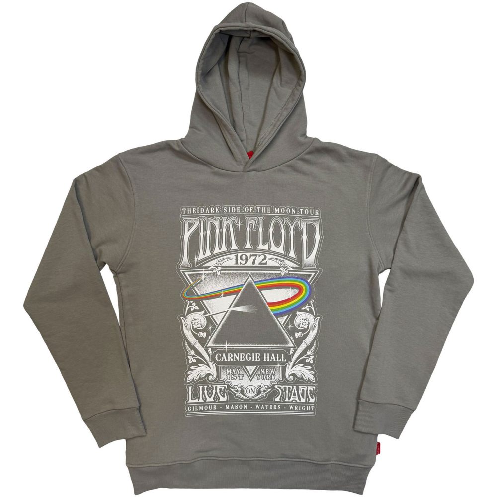 Pink Floyd - Carnegie Hall Poster Hoodie - Grey